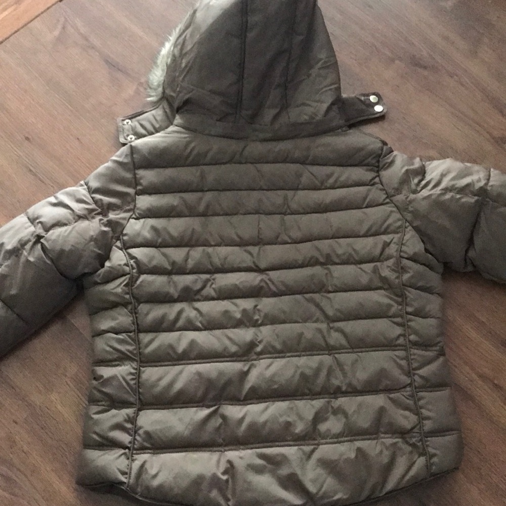 US Polo Assn Caramel Puffer Poly Faux Coat L - Picture 5 of 6